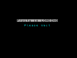 Fruity title screen for ZX Spectrum